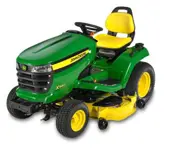 Ride-on lawn mover, petrol